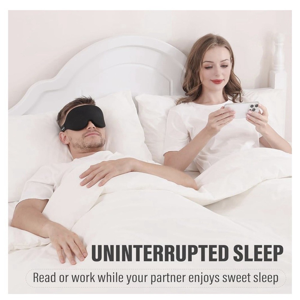 YIVIEW Sleeping Eye Masks 2pcs-Complete Light Blocking 3D Sleeping Eye Masks - Picture 8 of 10